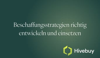 Beschaffungsstrategien