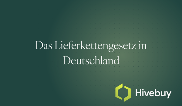 Lieferkettengesetzt in Deutschland